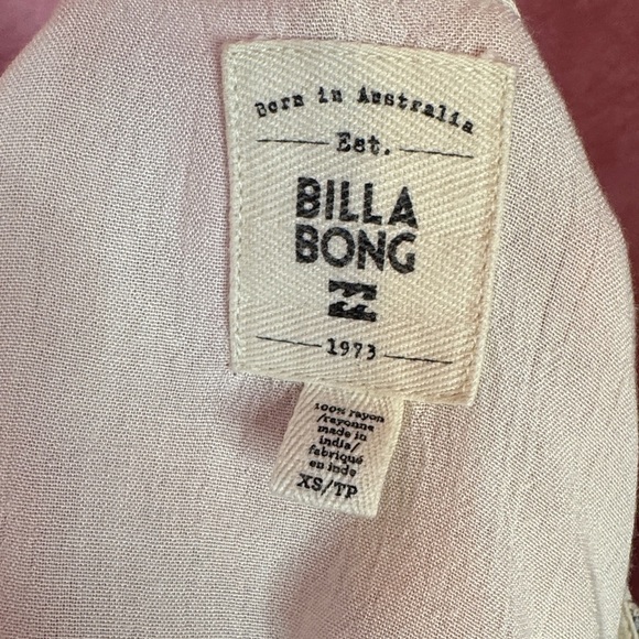 133. Billabong Floral Long Sleeve Mini Dress XS - Picture 2 of 7